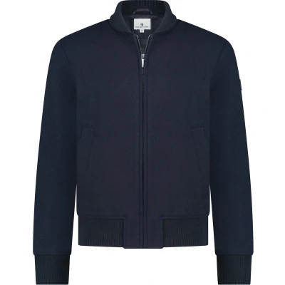 Afbeelding van State Of Art Jas Bomber Wol Navy Maat 3XL Heren Bomberjassen