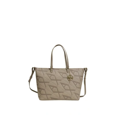 Afbeelding van Armani Exchange Beige Shopper Tas