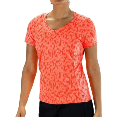 Afbeelding van SJENG SPORTS irini tee Tennis t shirt korte mouw dames Oranje