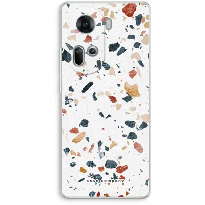 Afbeelding van Case Company® hoesje geschikt voor Oppo Reno 11 Terrazzo N4 Soft Cover Telefoonhoesje Bescherming aan alle Kanten en Schermrand