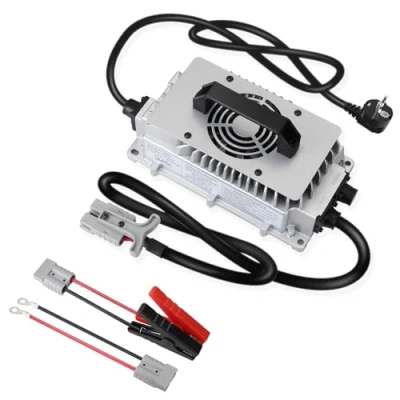 Afbeelding van LiFePO4 58,4 V 25 A oplader voor 48 (51,2 V) lithium ijzerfosfaatbatterij, snel opladen, beschermt de batterij