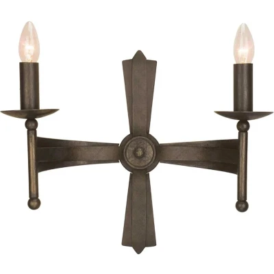 Afbeelding van Bohemian Wandlamp Steady Lighting Metaal E14 L: 18cm Voor Binnen Woonkamer Eetkamer Brons