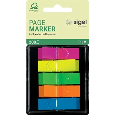 Image de Sigel index repositionnable z marker film mini n?on, 12 x hn489