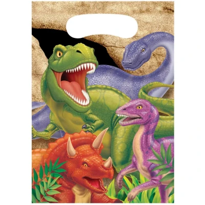 Afbeelding van Dino Blast uitdeelzakjes 22x16cm 8 stuks