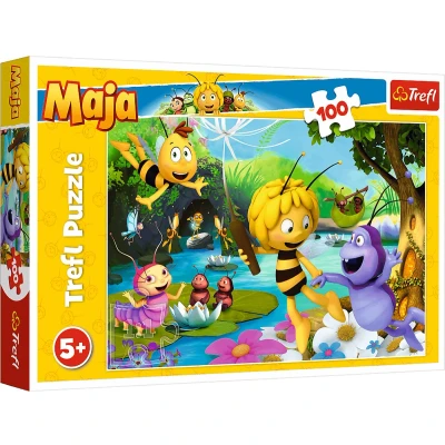 Afbeelding van Maya de Bij Puzzel 5+ 100 stuks Sinterklaas Kerst Kinderpuzzel