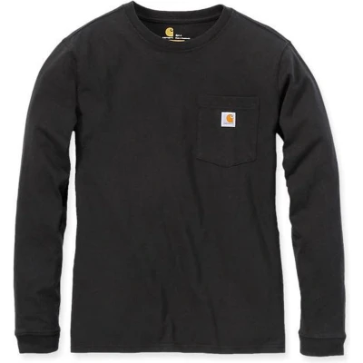 Afbeelding van Carhartt 103244 Workwear Pocket Longsleeve T Shirt Original Fit Black L