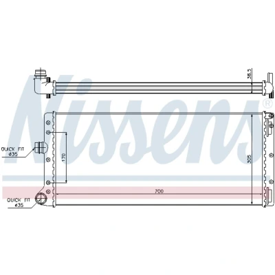 Afbeelding van Nissens Radiateur 61887