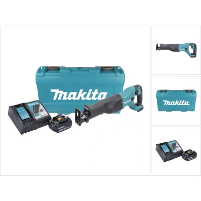 Afbeelding van Makita DJR 186 RT1K accu Reciprozaag 18 V + 1x 5.0 Ah lader koffer