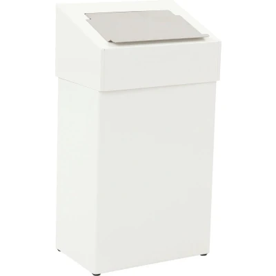 Afbeelding van Afvalbak 18ltr met hygiënische top wit