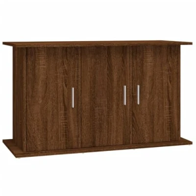 Afbeelding van Aquariumstandaard 101x41x58 cm bewerkt hout bruin eikenkleur