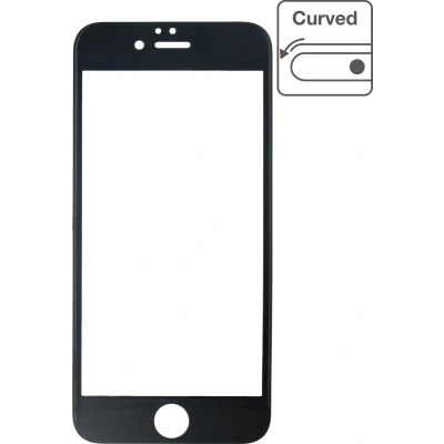 Afbeelding van Mobilize Edge To Edge+ Glass Screen Protector Apple iPhone 6/6S Black