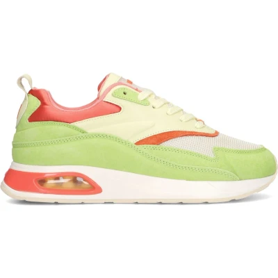 Afbeelding van Thehoffbrand Sneakers laag, Dames, Maat: 38, Green Textiel