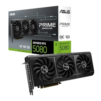 Afbeelding van ASUS PRIME NVIDIA GeForce RTX 5080 O16G Videokaart 16GB GDDR7 PCIe 5.0 1x HDMI 2.1b 3x DisplayPort 2.1a