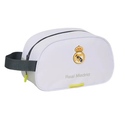 Afbeelding van Safta Real Madrid Equizzature 25/26 sac d&#039;école pour enfants moyen avec poignée, enfant adaptable au chariot, facile à nettoyer, confortable et polyvalent, qualité résistance, 26 x 12 15 cm