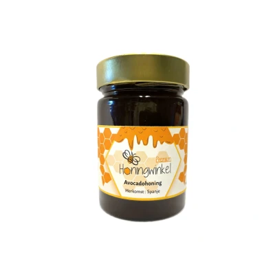 Afbeelding van Premium avocadohoning Spanje 450g Honingwinkel ( Honing Vloeibaar Honingpot