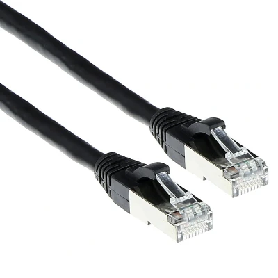 Afbeelding van ACT FB6901 SFTP CAT6A Patchkabel Snagless Zwart 1 meter