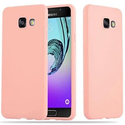 Afbeelding van Cadorabo Hoesje geschikt voor Samsung Galaxy A5 2016 in CANDY ROZE Beschermhoes gemaakt van flexibel TPU silicone Case Cover