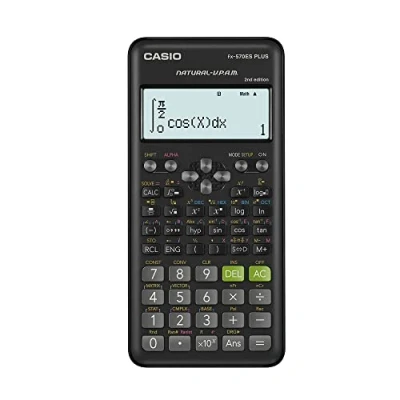 Afbeelding van Casio Fx 570Es Plus 2 Wetenschappelijke rekenmachine met 417 functies, zwart