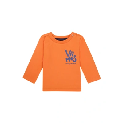 Image de Noppies Jongens Longsleeve Olton Jaffa Orange 86 95% Organisch katoen / 5% Elastomeer