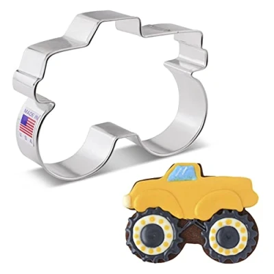 Afbeelding van Ann Clark Cookie Cutters Monster Truck uitsteekvorm 10 cm