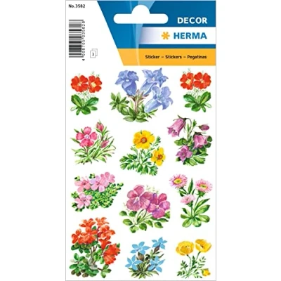 Image de Herma ?tiquettes de d?coration decor gebirgsblumen 3582