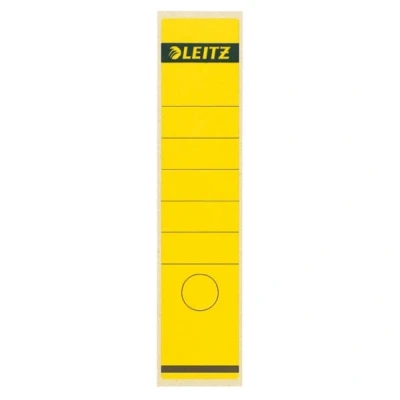 Image de Etiquette autocollantes dos de classeurs 61 x 285 mm jaune x10 leitz 16400015