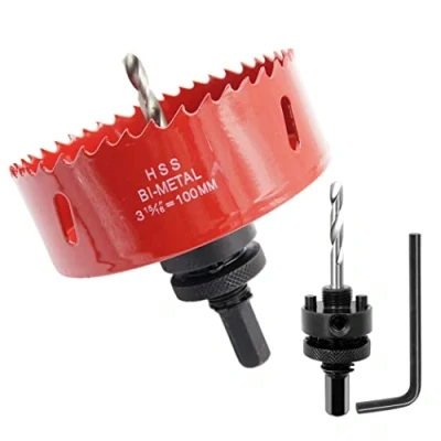 Afbeelding van Laiwei A2 gatenzaag 100 mm, boomboor voor intensief gebruik, boor 4341, boorgereedschap het boren van gaten in verschillende soorten hout, aluminium, PVC enz.