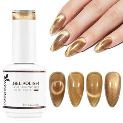 Afbeelding van Nicedeco 15 ml Cat Eye Gel nail Polish, UV/LED, soak off, magnetische gel, art, manicure, pedicure, voor professioneel, salon en thuis, gebruik N296