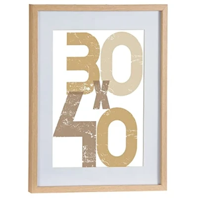 Afbeelding van Houten fotolijst bruin geschikt voor een foto van 30 x 40 cm of 50