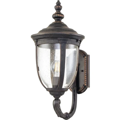 Afbeelding van Elstead Lighting LED Wand Buitenlamp Cleveland 1X E27 Max 60W IP44 Dimbaar Weathered Bronze