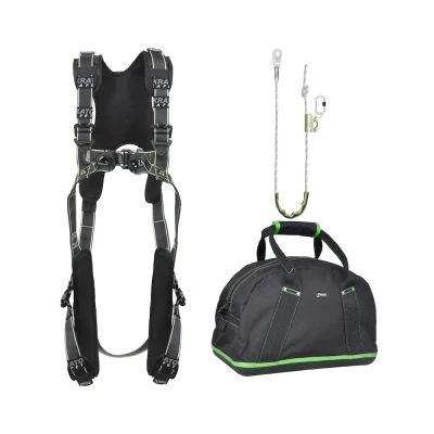 Afbeelding van Kratos Valbeveiliging Harnas Complete Set Comfort Werkpositioneringslijn S L