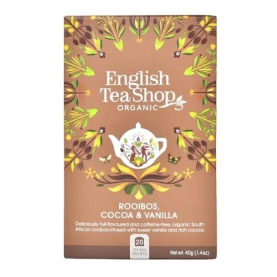 Image de English Tea Shop Rooibos Cacao &amp; Vanille Bio 20 sachets