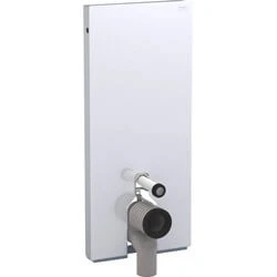 Afbeelding van Geberit Monolith module voor staand 114cm m.P aansluitbocht wit glas