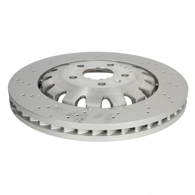 Afbeelding van SHW Performance AFX45511 Remschijf Vooras 370 34 interne ventilatie, tweedelige remschijf, met noppen Gecoat High carbon AUDI: TT Coupe, Roadster