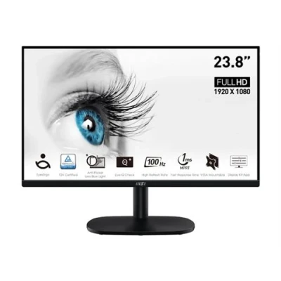 Afbeelding van MSI Pro MP245V computer monitor 60,5 cm (23.8&quot;) 1920 x 1080 Pixels Full HD LCD Zwart