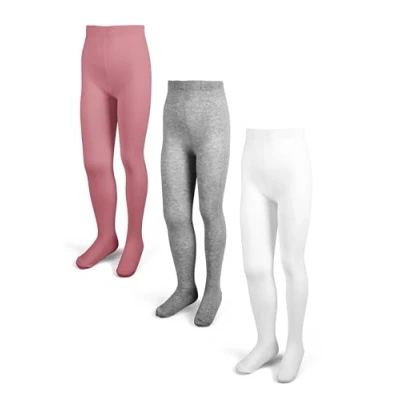 Afbeelding van Basic Treasure 3 paar kinderpanty&#039;s, grijs/wit/roze, Grijs gemêleerd/wit/roze