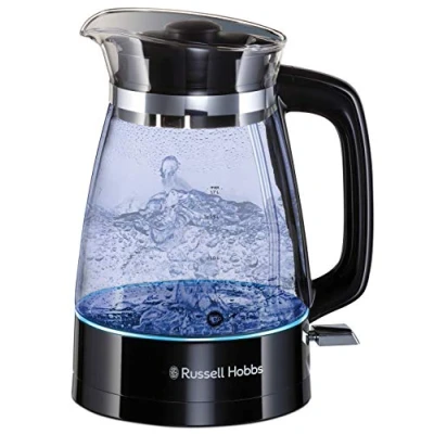 Image de Russell Hobbs Classic 26080 70 Bouilloire 1.7 litres 2.4 kWatt noir avec des touches d&#039;inox