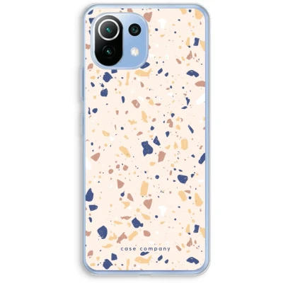 Afbeelding van Case Company® hoesje geschikt voor Xiaomi Mi 11 Lite Terrazzo N23 Soft Cover Telefoonhoesje Bescherming aan alle Kanten en Schermrand