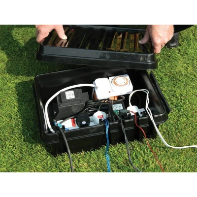 Afbeelding van Dribox waterproof elektra kabelbox voor buiten in de tuin IP55 ( Groot model )