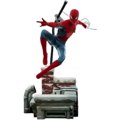 Afbeelding van Hot Toys Spider Man (New Red and Blue Suit) 1:6 Scale Deluxe Figure No Way Home Figuur