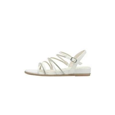 Afbeelding van Tamaris Dames 1 28103 42 plateausandalen voor dames, Wit, 39 EU