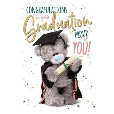 Afbeelding van Me To You Tatty Teddy Congrats On Your Graduation wenskaart, officiële collectie, 12,7 x 17,8 cm