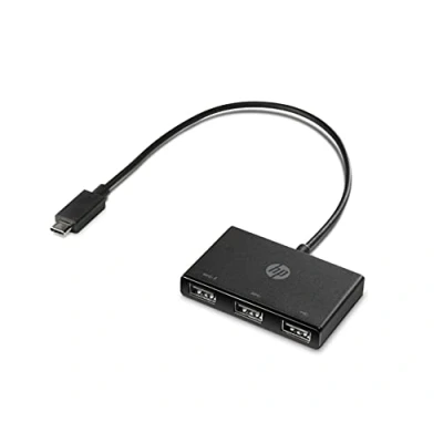 Afbeelding van HP Inc. USB C to A hub (USB 3.2 Gen 2) multiport Zwart