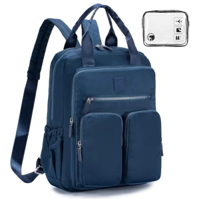 Afbeelding van BAGROUPS Handbagage 40 x 30 20 cm, Wizzair, vliegtuigcabine klein, licht, schoolrugzak, reistas, college, rugzak, vrije tijd, cabinekoffer dames, Blauw, cm