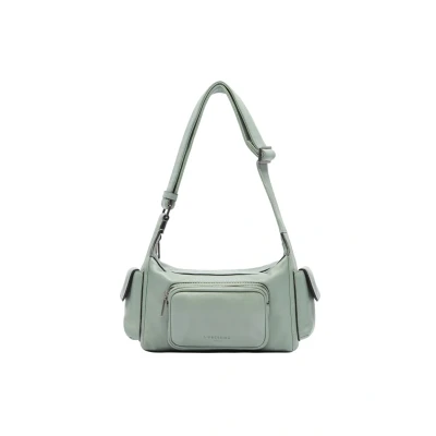 Afbeelding van LIEBESKIND BERLIN Leren Schoudertas Lila Sheep Natural Crossbody Forest Green Groene