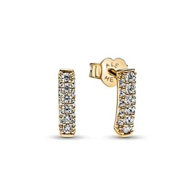 Afbeelding van Pandora Oorstekers Timeless Enkele Rij Goud 262626C01