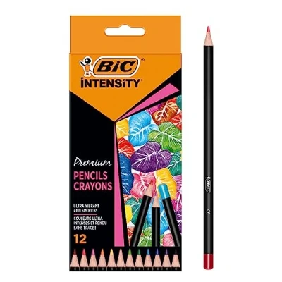 Afbeelding van Kleurpotloden Bic Intensity Premium assorti etui à 12 stuks