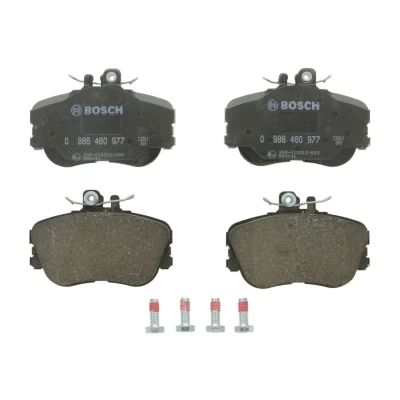 Afbeelding van BOSCH 0 986 460 977 Remblokkenset Low Metallic Met anti kreukplaat, schroeven toebehoren MERCEDES BENZ: C Class Saloon, T modell