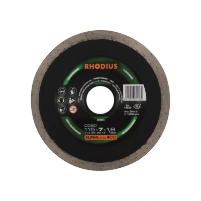 Afbeelding van Rhodius 303053 DG50 Diamanten doorslijpschijf Diameter 115 mm Boordiameter 22.23 Tegels, Keramiek 1 stuk(s)
