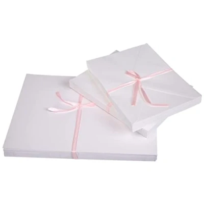 Afbeelding van Papermania 5 x 7 kaarten/enveloppen (50 stuks 300 g/m²) wit
